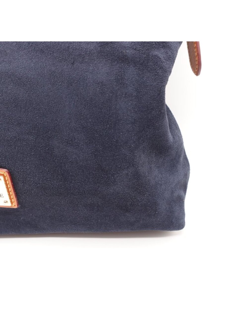 LN Dooney & Bourke Suede Hobo Shoulder Bag Navy Blue SS924 - Picture 5 of 13